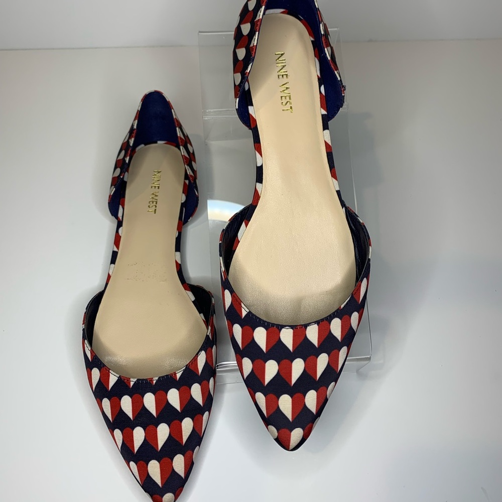 Nine West Starship Heart Printed Flats